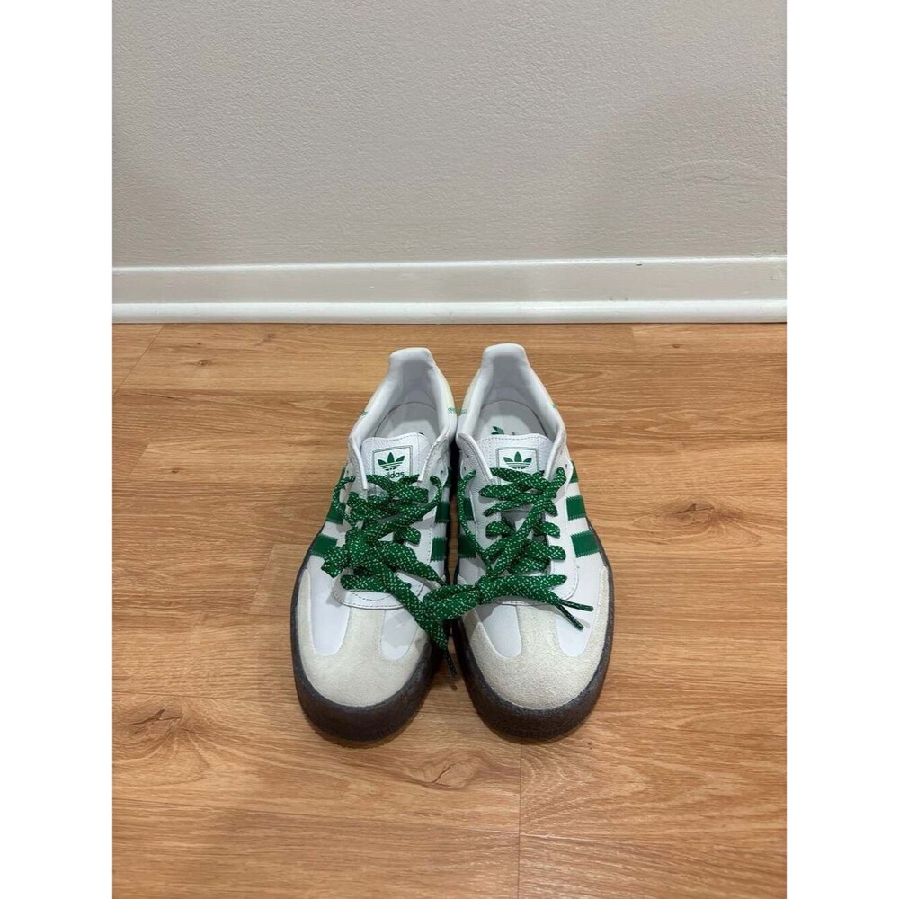 adidas Sambae Women's Shoes Cloud White Green IE9105 - Picture 4 of 6